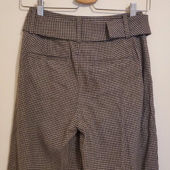 Banana Republic Wool Blend Wide Leg Belted Trousers - Picture 3 of 6